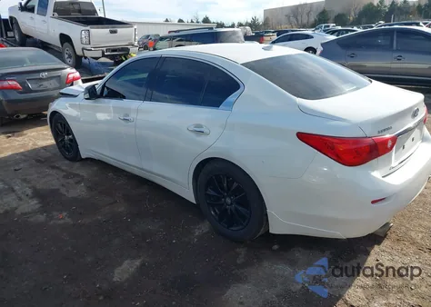 2014 Infiniti Q50 Premium z USA, uszkodzony, nr VIN JN1BV7AP6EM681931